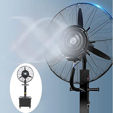 Outdoor Misting Oscillating Pedestal Fan with 3 Cooling Speeds, Portable Patio Mist Fan, 25 Inch/29 Inch Black Sturdy Fan (Size : 25.5x70inch)