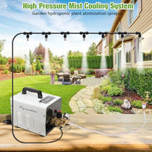 TABODD 860PSI High Pressure Mist Cooling System Pump with 20pcs Nozzles, 180W Mister System for Outside Patio, Patio Misting Mister System Kit Greenhouse Misting System