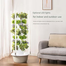 Vertical Hydroponic Tower Garden Hydroponics Growing System with LED Grow Lights, Self-Watering Timer, for Indoor Herbs Fruits Vegetables Planting