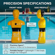 Lifeguard Training Manikin,38.6in Durable Blow Molded Model-Weighted Rescue Dummy,50kg Realistic Drowning Simulation Tool-Water Rescue Training Dummy,Safety Training(Orange)