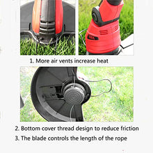 650W Corded Electric Lawnmower Telescopic Pole Small Household New Lawn Mower 220 Volt Three Round School Factory Lawn Mower A zhengzilu