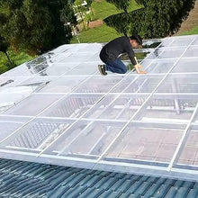 Polycarbonate Sheets All-Weather Outdoor Greenhouse Covering, Plastic Roofing Sheets Rainproof Insulation Protection(1x274m)