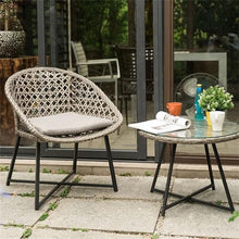 Balcony Table and Chair Set Small Apartment Balcony Table And Chairs Set Modern Garden Furniture Set Outdoor Patio Rattan Lounge Coffee Table Rattan Chair Bistro Table Set ( Color : 1 table-1 chair )