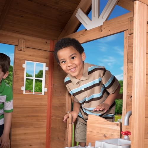 Backyard Discovery Scenic Heights Cedar Playhouse Light Brown