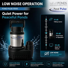 Pond Pulse Submersible Pond Pump, 5,500 GPH, 30 ft Cord
