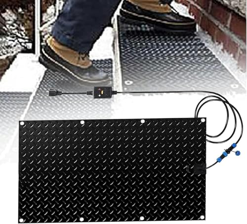 WRTYHGVGT Snow Melting Mat, Heated Outdoor Mats for Walkways,No-Slip Sidewalk Heating Mats, for Winter Snow Removal Snow and Ice Melt (Size : 10 * 15in(25.4 * 38.1cm))