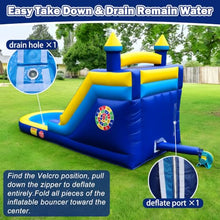 HXDOGSP Inflatable Water Slide Commercial Grade: Water Bounce House for Adults and Teenagers - Big Pool, Premium PVC, Wet & Dry, Blower Included - for Backyard Outdoor Birthday Party, Castle Style