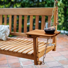 Traditional Teak Wood Porch Swing Weather Resistant White