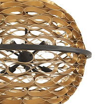 Savoy House 7-9352-10-46 Ventura Pendant, 10-Light 600 Total Watts, Matte Black and Gold