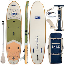 ISLE Sportsman Inflatable Fishing Stand Up Paddle Board Moss/Sun