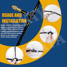 GAYAYAS Garden Irrigation Watering Systems Kit, 360° Bendable Drip Irrigation System, Adjustable Nozzle, Smart Sprinkler System, for Outdoor Plants,50M/164FT-Withtimer