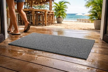 Commercial Drainage Spaghetti Mat – Heavy Duty Vinyl Loop Coil Mat for Pool Decks, Locker Rooms, Showers & Entryways – Non-Slip Drain-Through Design (Gray, 4’ x 60’)