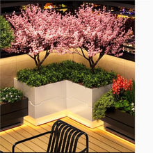 YUHUAWF Garden Bench Landscape Flower Bed Planting Trough Planter Box Planter Box with Bench