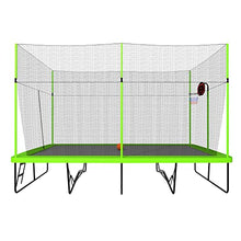 NicBex Outdoor Rectangular Trampoline with Enclosure 10ft x 17ft Green
