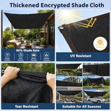 LCPEHGF 90% Black Shade Cloth- 32 x 42 FT Sunblock Garden Shade Cloth, Sun Shade Mesh Tarp with Reinforced Grommets for Greenhouse, Garden, Patio, Backyard, Plants, Pergola, Chicken Coop