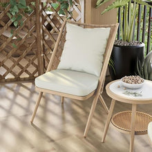 Furniture of America Chauncy Aluminum 3-Piece Outdoor Bistro Set Natural Tone