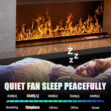 3D Water Vapor Decorative Fireplace 3D Water Vapor Fireplace With 7 / Multiple Adjustable Flame Colors And 5 Brightness Levels, Brushed Stainless Steel,Touch Control,7colorsremotecontrol-700mm