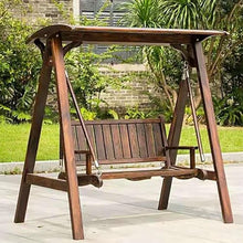 Porch Swing with Frame, Patio Hanging Swing & Stand