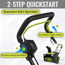 40V Snowblower Battery Powered, Hand Push Snow Sweeper. A