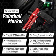 Generic HK Army Empire Mini GS Electronic Paintball Marker Red/Silver