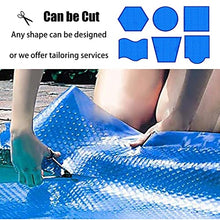LZMZMQ Above Ground Inground Round Pool Covered Leaf Cover for Spa/Wimming Pool/Bathing Tub Heat Retaining Blanket, 19-Mil Outdoor Solar Membrane, Easy to Trim(7.9m/26ft)