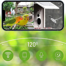 TsoLay Bird Watching Camera, Smart Bird Feeder with Solar Panel, High-Definition 1080P, IP66 Waterproof and Intelligent Recognition of Birds, for Outside, Yard, House, Tree, Bird Lover