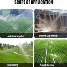 IMOSEI Lawn Sprinkler Gun, Metal Pulse Sprinkler with 18mm/20mm/22mm Replacement Nozzle, Range Diameter 40-100 Meters, Working Pressure Adjustable 4-8bar, for Garden Farm