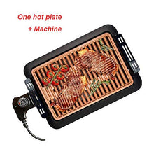 AFPSDLFJDLS Electric BBQ Grill Household Barbecue Machine Hotplate Smokeless Grilled Meat Pan