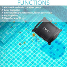 SDdPulse Solar Pool Cleaner Dual Mode,Solar Powered Automatic Robotic Pool Skimmer Cleaner,Cordless Cleaner with Smart Obstacle Avoidance,5000mah Battery, 4.1l Capacity - Ideal Fo