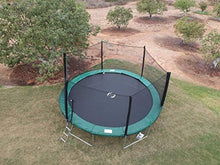 Galactic Xtreme 16ft Round Trampoline with Net Green Pad Black Mat