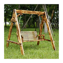 KYTGFH Patio Swing Chair with Stand - for Garden Backyard Porch Swings Adults Patio Furniture Porch Swing Outdoor Swing Chair Bench Outdoor Porch Garden and Poolside Swing
