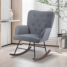 WUFUE s Rocking Relaxation Rocking Lounge Fabric Arm Indoor Outdoor Rocking for Home Office Living Room