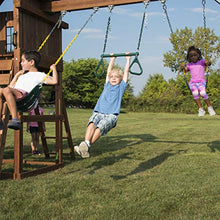 Swing-N-Slide Castlebrook Swing Set with Slides & Climbing Wall Wood