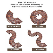 BXKCFYBSQ Outdoor Tree Bench Circular,One-Piece Garden Seat,Decorative Curved Chair,Solid Wood ​Slatted Splicing,Free Combination of Shapes,Capacity 400KG(Color2)