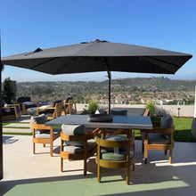 OROTLECT 108×144“ Rectangular Swivel Left-right Tilt Cantilever Gray Umbrella with 360-degree Rotation