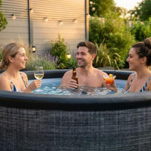 Wave Tahoe Eco-Foam Hot Tub | Round Energy-Efficient Outdoor Spa with 90 Bubble Jets, Built-in Heater, WiFi App Control and Insulated Cover | Flint Gray | 6 Person | Standard