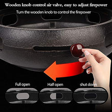 Smokeless Charcoal Barbecue Grill, Multi-Functional Household And Commercial Barbecue Pot, Charcoal Cast Iron Barbecue Pan, Barbecue Pan,D