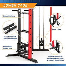 MARCY Power Cage System with Adjustable Weight Bench SM-7393 Multi