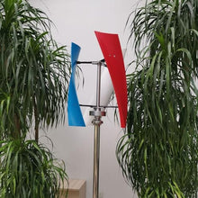 1000W 3-blade Wind-solar Complementary Power Generation System: 200W Solar Panel, 800W 12V/24V/48V Wind Turbine Generator Kit,intelligent Controller, Vertical Axis Wind Turbine Kit(12V)