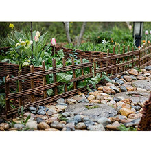 Landscape Edging Decorative Fence Garden Border Woven Willow Edging Spring Garden & Yard Maintenance (Color : A(23.6inch/60cm), Size : 10PCS)