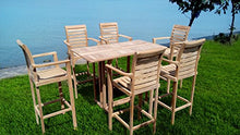 Windsor's Premium Grade A Teak Bimini 59 x 31 in. Rectangular Dropleaf Counter Table,Use with 1 Leaf Up or 2, Makes 2 Different Tables,World's Best Outdoor Furniture,Teak Lasts A Lifetime. Assembled