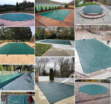 FENNIDICE Custom Size Mesh Swimming Pool Cover with Springs and Anchors