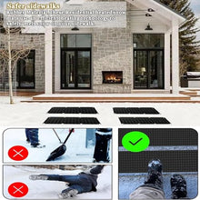 Heated Snow Melting Mats for Entrances 1/2/3/4/5 pcs， Outdoor Non-Slip Heated Outdoor Walkway Mat Heated Driveway Pad, Outdoor De-Icing Mat,Winter Removal and Ice Melt(5 Pcs,25.4x90cm/10inx35.4in)