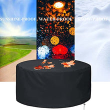 89x39in, Round Patio Furniture Cover, Garden Table and Chair Covers, Durable Heavy Duty 420D Oxford Sectioal Sofa Set Cover, for Deck, Lawn and Backyard (C 150x35in)