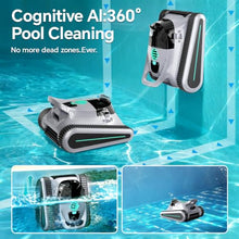 Pool Vacuum for Inground Pools & Above Ground Pool, Cordless Robotic Pool Cleaner with 200W Brushless Motor, 3-Hour Runtime, Wall-Climbing Pool Robot Scrubber for Pools up to 2190 Sq.Ft.