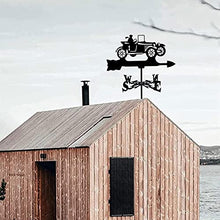 Simple and Strong Rooftop Weathervane Wind Vane Steel Weathervane Roof Vane Measuring Tools Weather Vane Metal Ornament Wind Vane. (Rv)