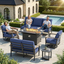 Sweecci Aluminum Outdoor Patio Furniture Set with 5.1-Inch Cushions