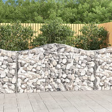 Arched Gabion Baskets 4 pcs Galvanized Iron Plant Pots Self-Watering Indoor Outdoor Gardening White Black