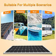 RENJJPBO 2PCS Solar Panels 80 Watt 20Volt, High-Efficiency Monocrystalline PV Module Power Charger for Home,RV,Caravan,Boat and Other Battery