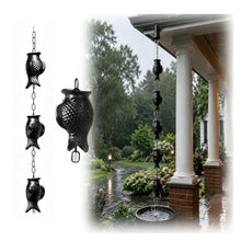 RNLFSP Custom Length Fish Rain Chain for Roof Eaves/Hotel Garden/Yard